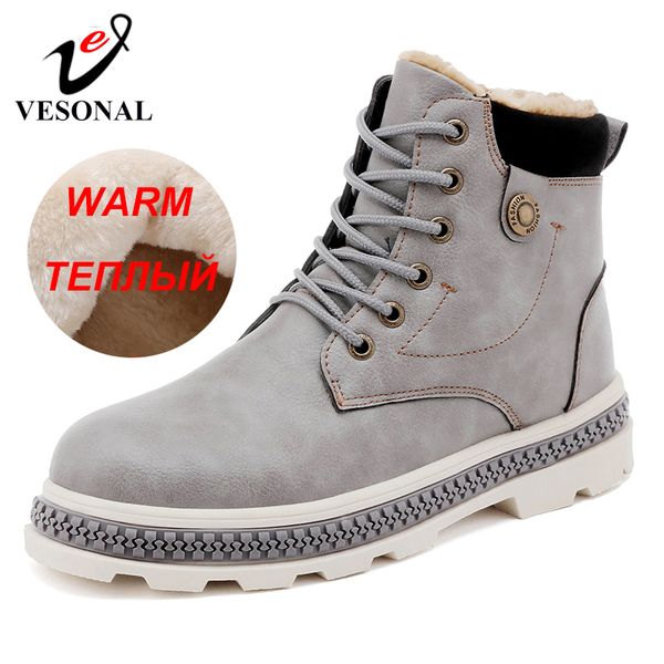 vesonal brand men ankle boots shoes casual for male winter new snow boots warm with fur short plush sneakers men footwear, Black
vesonal brand men ankle boots shoes casual for male winter new snow boots warm with fur short plush sneakers men footwear, Black