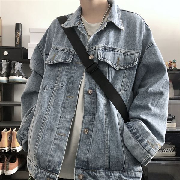 autumn denim jacket men's fashion wash retro casual denim jacket coat man streetwear loose hip hop bomber men outwear, Black;brown
autumn denim jacket men's fashion wash retro casual denim jacket coat man streetwear loose hip hop bomber men outwear, Black;brown