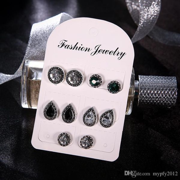 round droplets shape crystal stud earrings for women bohemian style resin earring sets boucle d'oreille jewelry 5 pairs set mix sr, Golden;silver
round droplets shape crystal stud earrings for women bohemian style resin earring sets boucle d'oreille jewelry 5 pairs set mix sr, Golden;silver