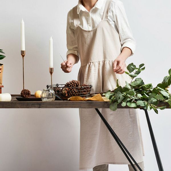 2019 women ladies cotton linen housewife pinafore square cross bib apron garden work pinafore knee length
2019 women ladies cotton linen housewife pinafore square cross bib apron garden work pinafore knee length