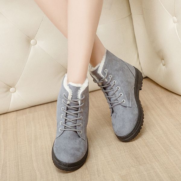short snow boots women 2019 large size winter boots warm plush ankle for women lace up flock winter shoes botas mujer, Black
short snow boots women 2019 large size winter boots warm plush ankle for women lace up flock winter shoes botas mujer, Black