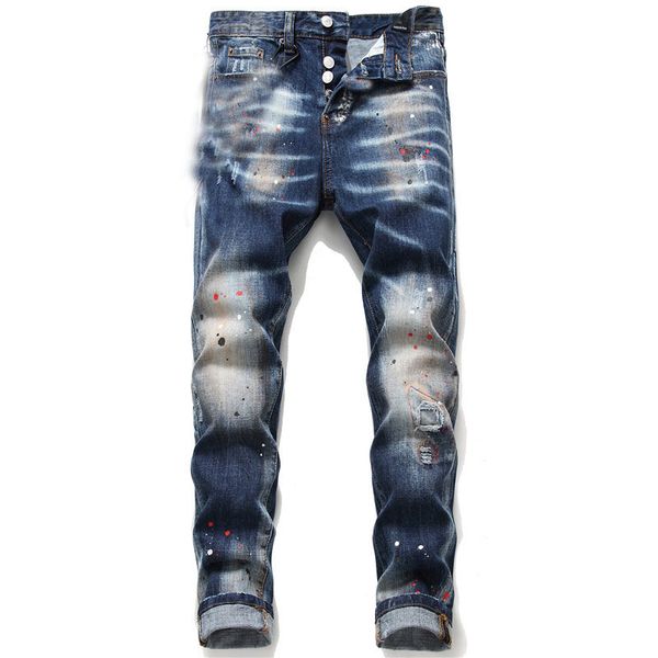 unique mens distressed ripped blue skinny jeans fashion designer slim fit washed motocycle denim pants panelled hip hop biker trousers
unique mens distressed ripped blue skinny jeans fashion designer slim fit washed motocycle denim pants panelled hip hop biker trousers