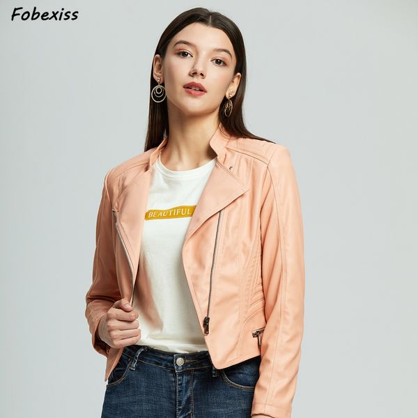 2019 new fashion women soft motorcycle faux leather jackets ladies long sleeve autumn winter biker streetwear black pink coat
2019 new fashion women soft motorcycle faux leather jackets ladies long sleeve autumn winter biker streetwear black pink coat