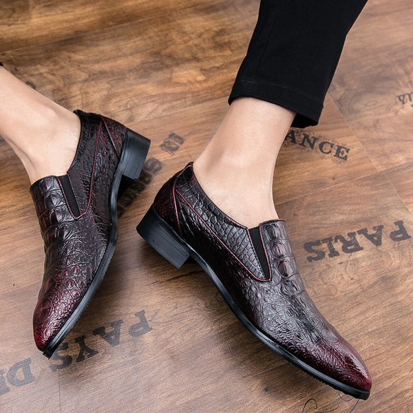 fashion leisure men formal dress shoes spring autumm casual business oxfords slip-on pointed toe elegant wedding shoes, Black
fashion leisure men formal dress shoes spring autumm casual business oxfords slip-on pointed toe elegant wedding shoes, Black