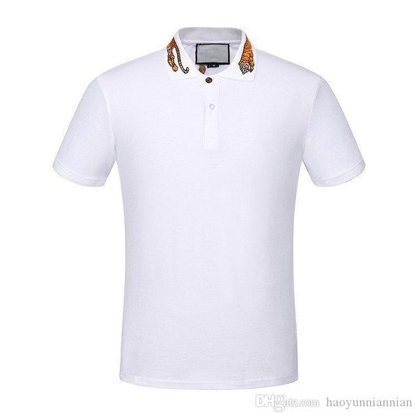 19ss brands solid cotton polo with tiger embroidery bee men polo shirt collar polos mens t shirts clothing shorts poloshirt, White;black
19ss brands solid cotton polo with tiger embroidery bee men polo shirt collar polos mens t shirts clothing shorts poloshirt, White;black