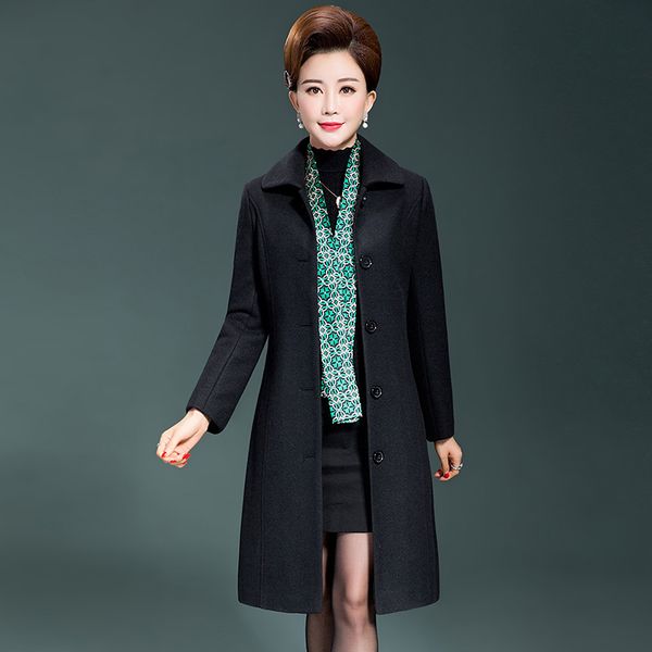 women's wool & blends woolen coat for women 2021 winter female casual turn-down collar single-breasted long cashmere coats fashion blen, Black
women's wool & blends woolen coat for women 2021 winter female casual turn-down collar single-breasted long cashmere coats fashion blen, Black