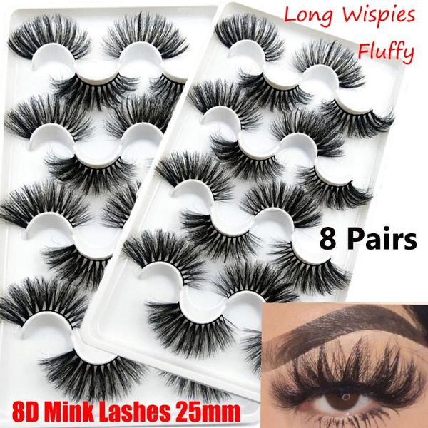8 pairs 8d mink false eyelashes handmade multilayered dramatic natural long wispies fluffy eye lash extension makeup tools 25mm
8 pairs 8d mink false eyelashes handmade multilayered dramatic natural long wispies fluffy eye lash extension makeup tools 25mm