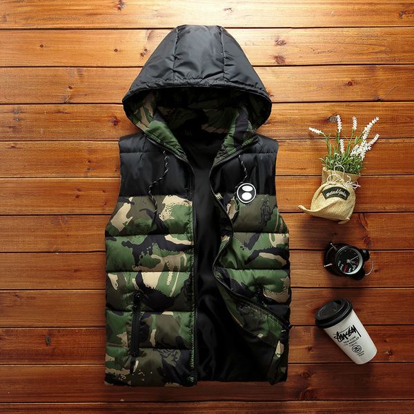 teenager cotton vest men's outerwear down cotton hong kong style camouflage loose women's vest, Black;white
teenager cotton vest men's outerwear down cotton hong kong style camouflage loose women's vest, Black;white