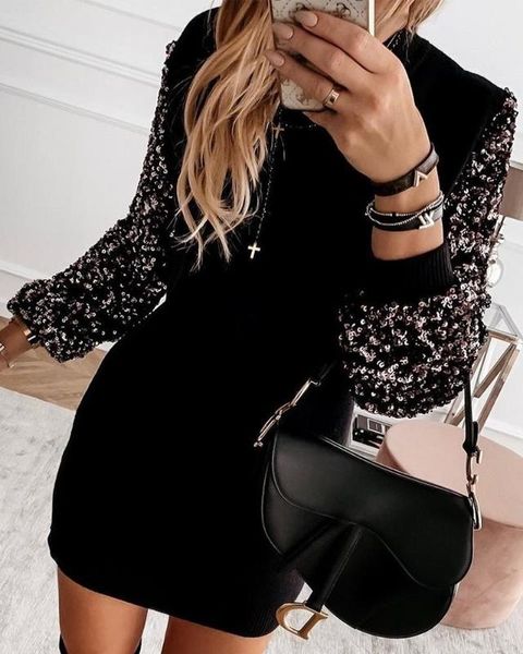 casual dresses embellished sleeve spliced mini dress women long o neck winter 2021 fashion vestidos streetwear, Black;gray
casual dresses embellished sleeve spliced mini dress women long o neck winter 2021 fashion vestidos streetwear, Black;gray