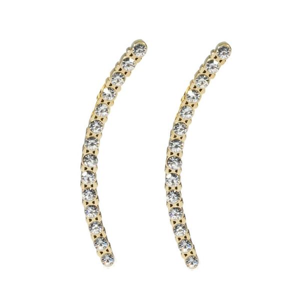 diy metal jewelry accessories material wholesale studded curved double hole earrings, Silver
diy metal jewelry accessories material wholesale studded curved double hole earrings, Silver