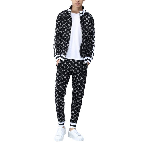 new men tracksuit set cotton polyester sweatshirt 2020 autumn winter sporting jacket + pants casual men's sports suit sportswear, Gray
new men tracksuit set cotton polyester sweatshirt 2020 autumn winter sporting jacket + pants casual men's sports suit sportswear, Gray