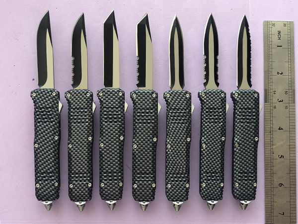 BM small C07 HK Dual action AUTO knives Simulated Carbon 440C Steel blade Camping gear EDC Pocket knife hunting knives 7 inch
BM small C07 HK Dual action AUTO knives Simulated Carbon 440C Steel blade Camping gear EDC Pocket knife hunting knives 7 inch