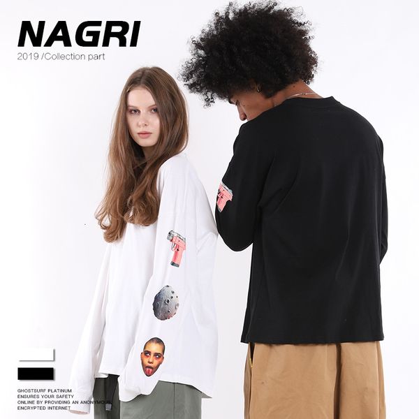 nagri 2019 tide card street embroidery medal men and women cotton bottoming men's style shirt t shirts, Gray;blue
nagri 2019 tide card street embroidery medal men and women cotton bottoming men's style shirt t shirts, Gray;blue