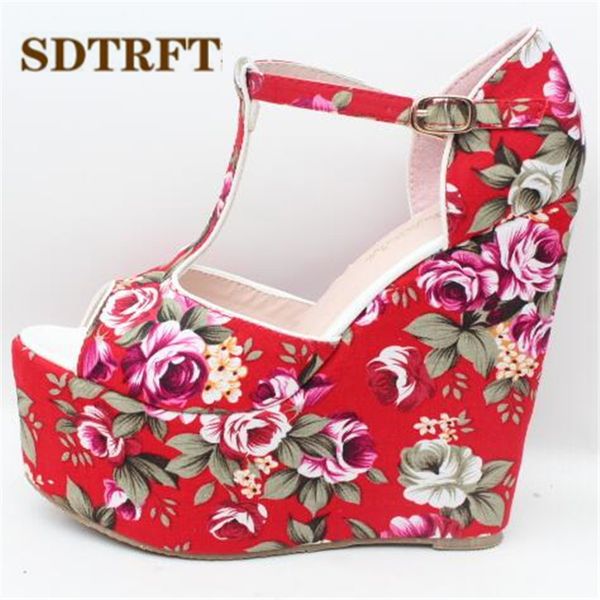 sdtrft stiletto ladies 15cm wedges sandals platform shoes woman zapatos mujer flowers t-strap pumps small yards:30,31,32,33-43, Black
sdtrft stiletto ladies 15cm wedges sandals platform shoes woman zapatos mujer flowers t-strap pumps small yards:30,31,32,33-43, Black
