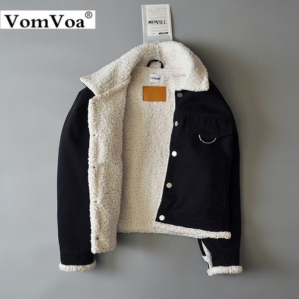 vomvoa 2019 autumn and winter lamb wool cowboy coat female short cotton coat thickened loose retro student bf wind cotton jacket, Black;brown
vomvoa 2019 autumn and winter lamb wool cowboy coat female short cotton coat thickened loose retro student bf wind cotton jacket, Black;brown