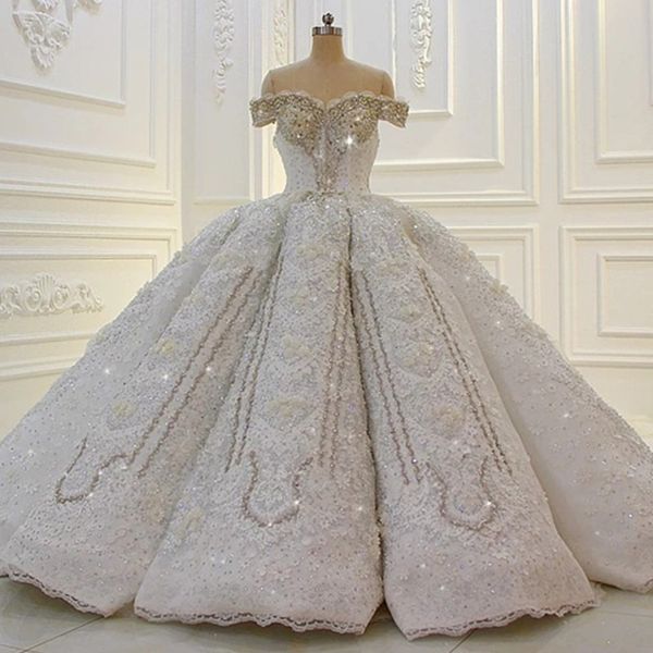 luxury crystal beaded wedding dress 2020 robe de mariee off shoulder ball gown bridal dress boat neck backless lebanon wedding gowns, White
luxury crystal beaded wedding dress 2020 robe de mariee off shoulder ball gown bridal dress boat neck backless lebanon wedding gowns, White