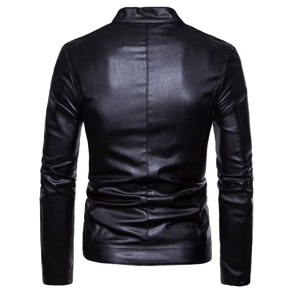 aliexpress autumn and winter new style europe and america men's stand collar dual pocket casual locomotive leather coa, Black
aliexpress autumn and winter new style europe and america men's stand collar dual pocket casual locomotive leather coa, Black