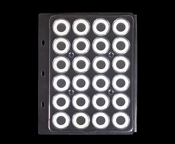 263*210mm 24 coins holder commemorative coins protection round box with gasket coin collection sheets loose-leaf
263*210mm 24 coins holder commemorative coins protection round box with gasket coin collection sheets loose-leaf