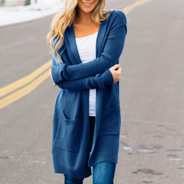 femme 2018 women's loose coat fashion womens solid color fit long sleeve knitted hooded long sleeves outwear overcoat 7.23, Black;brown
femme 2018 women's loose coat fashion womens solid color fit long sleeve knitted hooded long sleeves outwear overcoat 7.23, Black;brown