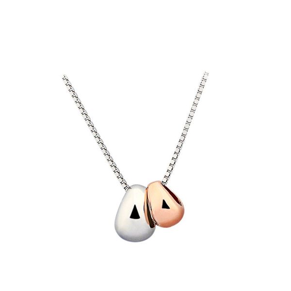 anenjery personality two colors 925 sterling silver smooth teardrop necklace water drop necklaces chain jewelry s-n366
anenjery personality two colors 925 sterling silver smooth teardrop necklace water drop necklaces chain jewelry s-n366