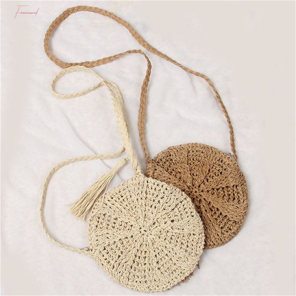 2020 summer new women tassels round crossbody shoulder bag beach circular rattan wicker straw woven basket tote bag straw bags
2020 summer new women tassels round crossbody shoulder bag beach circular rattan wicker straw woven basket tote bag straw bags