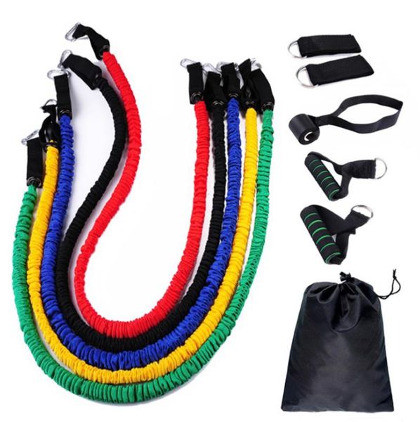 new arrival 11 pcs/set tube resistance bands set 100 lb protective nylon fitness elastic bands home training workout equipment
new arrival 11 pcs/set tube resistance bands set 100 lb protective nylon fitness elastic bands home training workout equipment