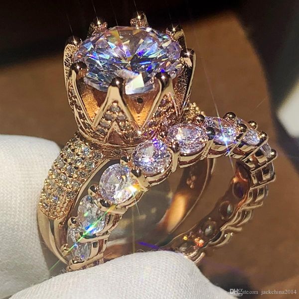 sparkling fashion jewelry 925 sterling silver&rose gold fill round cut white z cz diamond gemstones wedding couple ring gift, Slivery;golden
sparkling fashion jewelry 925 sterling silver&rose gold fill round cut white z cz diamond gemstones wedding couple ring gift, Slivery;golden