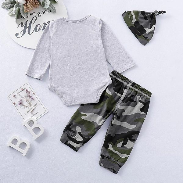 european baby boy sets european and american camouflage letters spring autumn long-sleeve rompers 3pcs pants hat jumpsuit, White
european baby boy sets european and american camouflage letters spring autumn long-sleeve rompers 3pcs pants hat jumpsuit, White