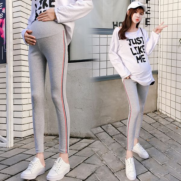 2020 new style autumn clothing pregnant women's pants side edge webbing ultra-stretch maternity pants slimming skinny trousers l, White
2020 new style autumn clothing pregnant women's pants side edge webbing ultra-stretch maternity pants slimming skinny trousers l, White