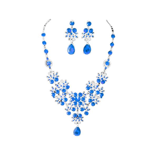accessories pendant inlaid necklace earring wedding jewelry set fashion bridal alloy gifts adjustable chain drop shape elegant, Silver
accessories pendant inlaid necklace earring wedding jewelry set fashion bridal alloy gifts adjustable chain drop shape elegant, Silver