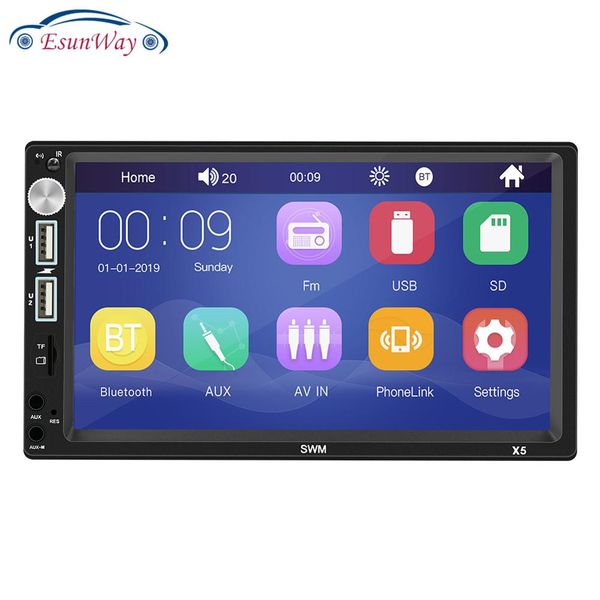 7" touch screen car radio 2 din mirror link bluetooth mp5 player external mic handsa2dp dual usb tf iso head unit phyee x5
7" touch screen car radio 2 din mirror link bluetooth mp5 player external mic handsa2dp dual usb tf iso head unit phyee x5