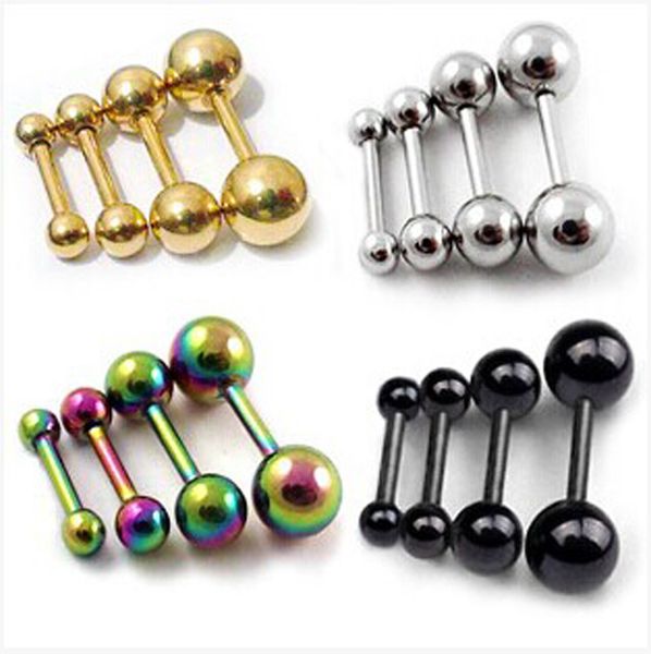 fashion men women punk barbell earrings silver color gold black stainless steel round barbell stud earrings ear piercing jewelry, Golden;silver
fashion men women punk barbell earrings silver color gold black stainless steel round barbell stud earrings ear piercing jewelry, Golden;silver