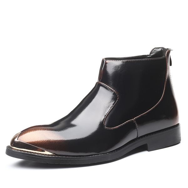autumn pointed toe men leather boots slip on zip breathable causal men boots british fashion ankle boots men, Black
autumn pointed toe men leather boots slip on zip breathable causal men boots british fashion ankle boots men, Black