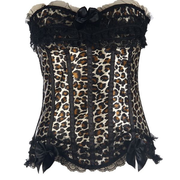 fashion women leopard print overbust lace up corset bustier plus size shapewear waist trainer with bow 8068-1, Black;white
fashion women leopard print overbust lace up corset bustier plus size shapewear waist trainer with bow 8068-1, Black;white