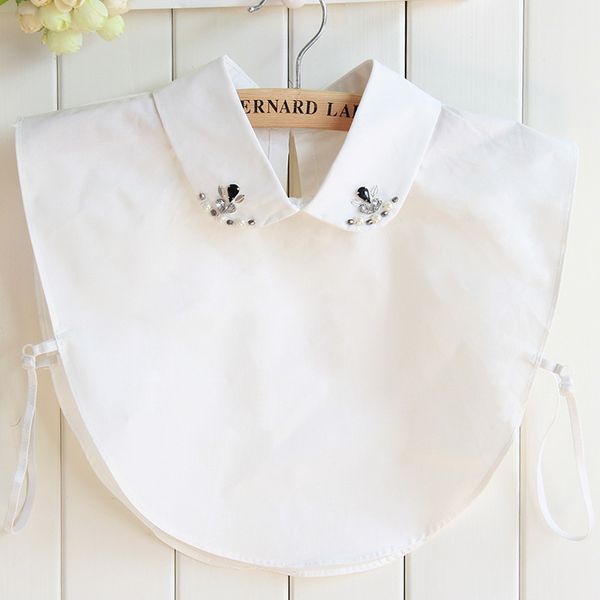 pure cotton fashion nail pearl dickie shirt white shirt fake collar detachable removable women blouse wholesale, Black;blue
pure cotton fashion nail pearl dickie shirt white shirt fake collar detachable removable women blouse wholesale, Black;blue