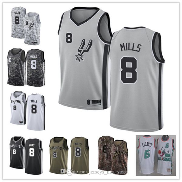 custom men's women san antonio spurs 6 sean elliott 8 patty mills black grey throwback basketball edition nba jersey, Black;red
custom men's women san antonio spurs 6 sean elliott 8 patty mills black grey throwback basketball edition nba jersey, Black;red