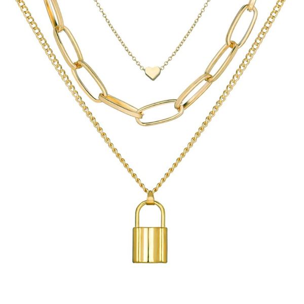 cadenas hombre layered statement necklace goth padlock de acero inoxidable para cadena de oro kolye erkek punk hip hop jewelry, Silver
cadenas hombre layered statement necklace goth padlock de acero inoxidable para cadena de oro kolye erkek punk hip hop jewelry, Silver