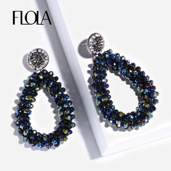 flola handmade teardrop crystal beads earrings for woman bohemia woven pendant earring big earrings oorbellen aretes ersn30, Golden
flola handmade teardrop crystal beads earrings for woman bohemia woven pendant earring big earrings oorbellen aretes ersn30, Golden