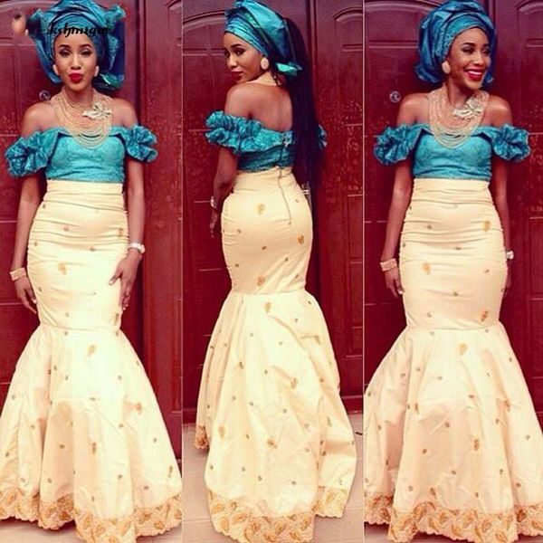 champagne africa off shoulder evening gown turquoise gold mermaid party dress long back open african women dresses, Black;red
champagne africa off shoulder evening gown turquoise gold mermaid party dress long back open african women dresses, Black;red
