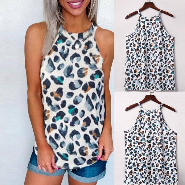 women 2020 t shirt women leopard print o-neck sleeveless harajuku mujer camisetas vest fashion summer femme clothes, White
women 2020 t shirt women leopard print o-neck sleeveless harajuku mujer camisetas vest fashion summer femme clothes, White