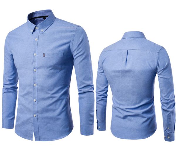 men fashion casual long sleeved solid shirt slim fit male social business dress shirt eden park brand men clothing casualsa-8, White;black
men fashion casual long sleeved solid shirt slim fit male social business dress shirt eden park brand men clothing casualsa-8, White;black