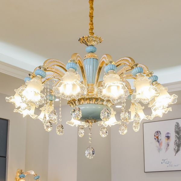 european luxury crystal chandelier lighting living room bedroom restaurant crystal lamp l club lights zinc alloy ceramic pendant lamps
european luxury crystal chandelier lighting living room bedroom restaurant crystal lamp l club lights zinc alloy ceramic pendant lamps