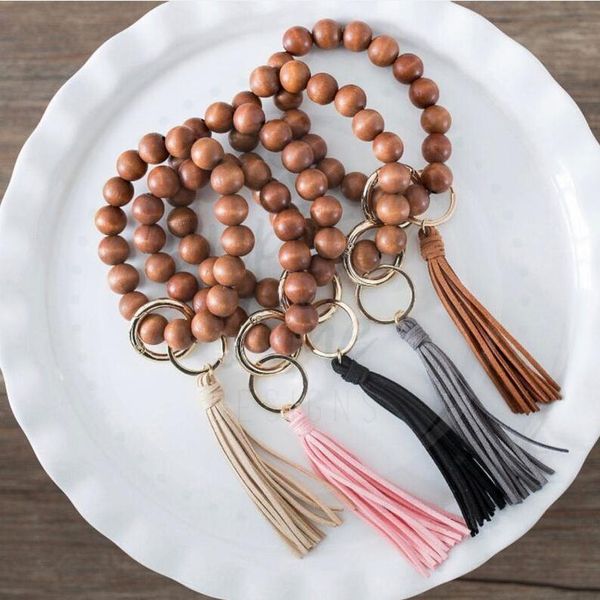 dhl wholesale 10mm handmade wooden beads stretch bracelet tassel keyring personalized wood beaded elastic string bracelet tassel keychains, Black
dhl wholesale 10mm handmade wooden beads stretch bracelet tassel keyring personalized wood beaded elastic string bracelet tassel keychains, Black