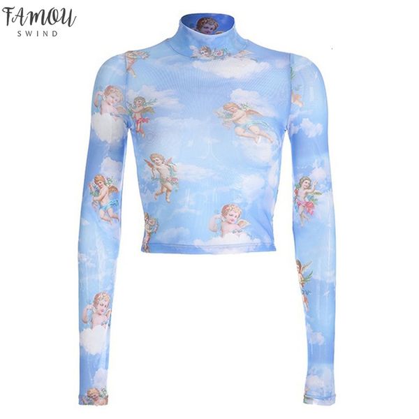 long sleeve high collar home summer vogue t shirt dating vintage cupid jeans t shirt women tshirts angel top, White
long sleeve high collar home summer vogue t shirt dating vintage cupid jeans t shirt women tshirts angel top, White