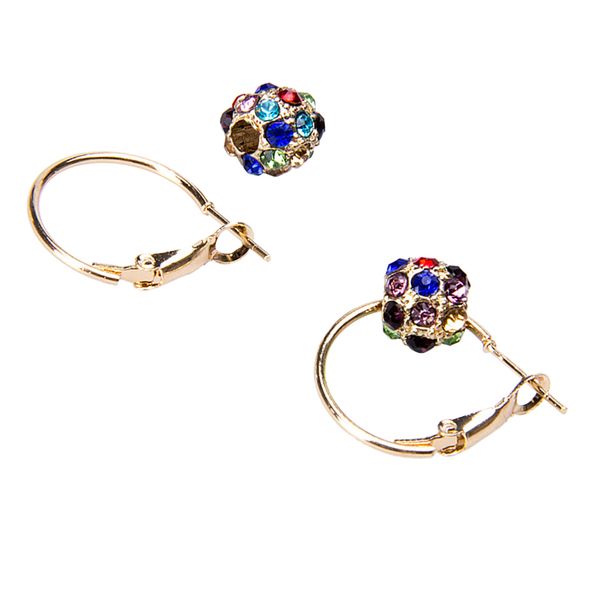 women diamond hoop earrings with removable crystal ball jewelry accessory, Golden
women diamond hoop earrings with removable crystal ball jewelry accessory, Golden