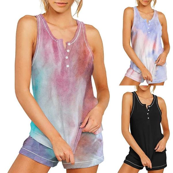 soft comfy sleepwear suits womens tie-dye button tank shorts pajamas set sleepwear nightwear pjs(s-2xl, Black;red
soft comfy sleepwear suits womens tie-dye button tank shorts pajamas set sleepwear nightwear pjs(s-2xl, Black;red