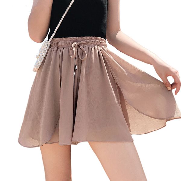 summer ruffled petals chiffon skirt shorts new tide thin high waist loose wide leg shorts women casual short culotte, White;black
summer ruffled petals chiffon skirt shorts new tide thin high waist loose wide leg shorts women casual short culotte, White;black