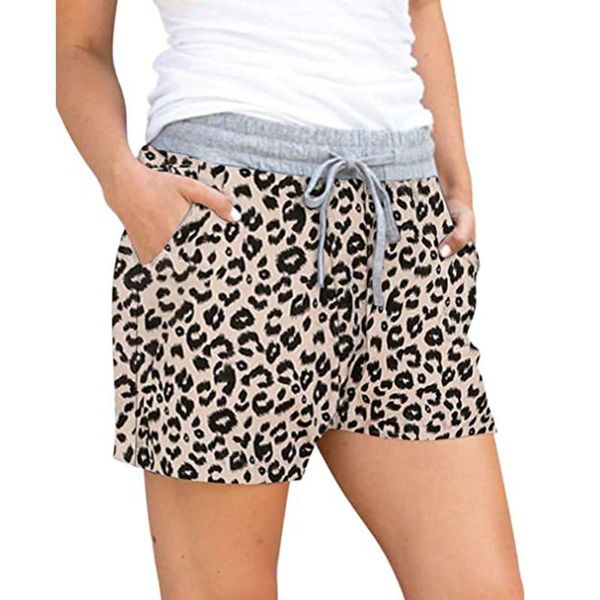 loose stretch waist casual drawstring shorts woman high waist shorts leopard splice short women's clothing 5w3, White;red
loose stretch waist casual drawstring shorts woman high waist shorts leopard splice short women's clothing 5w3, White;red