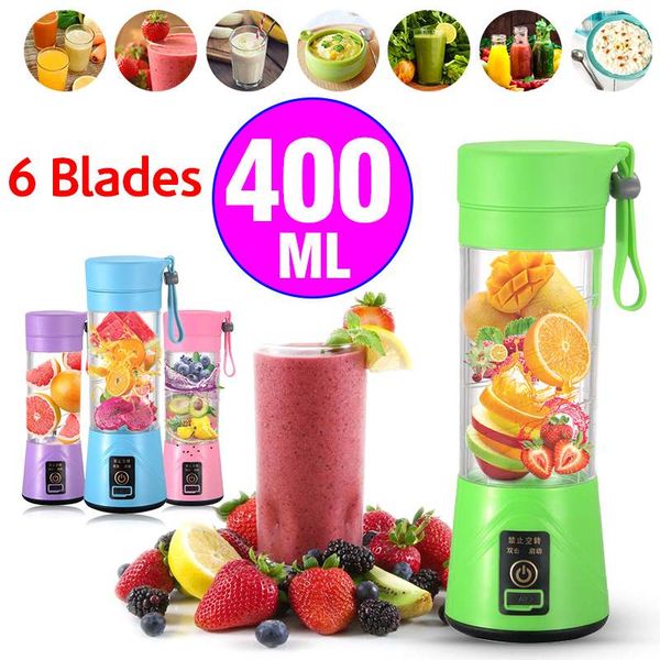 400ml usb 6 blades electric fruit juicer handheld smoothie maker blenders stirring rechargeable mini portable juice cup water
400ml usb 6 blades electric fruit juicer handheld smoothie maker blenders stirring rechargeable mini portable juice cup water