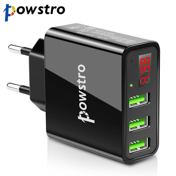 powstro 5v 3a wall charger 3 usb mobile phone charger adapter display charging voltage current for phone tablet for samsung
powstro 5v 3a wall charger 3 usb mobile phone charger adapter display charging voltage current for phone tablet for samsung